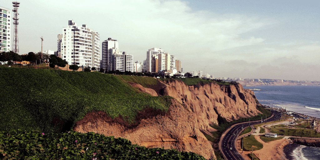Things to do in lima include seeing the the ochre cliffs
