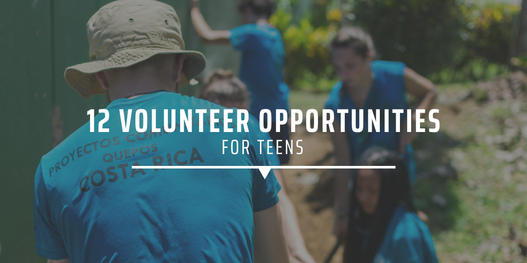 12 volunteer opportunities for teens