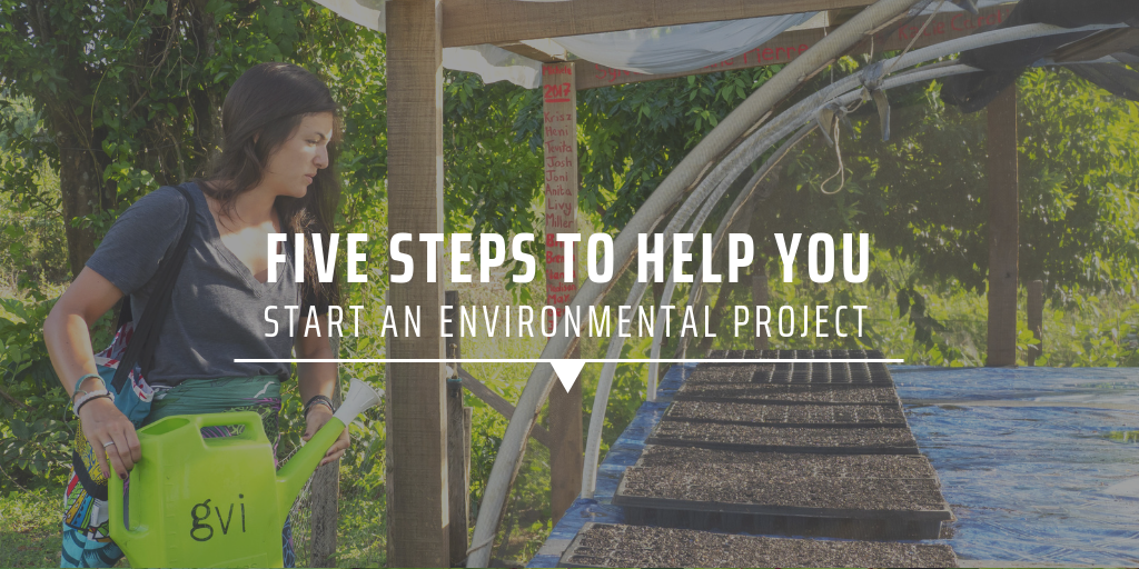 Five steps to help you start an environmental project